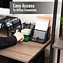 Mind Reader 7-Compartment Metal Desk Organizer File and Accessory Storage, Black (JOEORG-BLK)~#|#~0353CA0C-875D-4130-8FBB1E2C0412B584_sc7