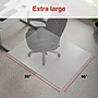 Staples Carpet Chair Mat, 46" x 60", Designed for Low-Pile Carpet, Clear Polycarbonate (ST63677)~#|#~0354A2A2-0997-4BF2-8809C0AF7733B127_sc7