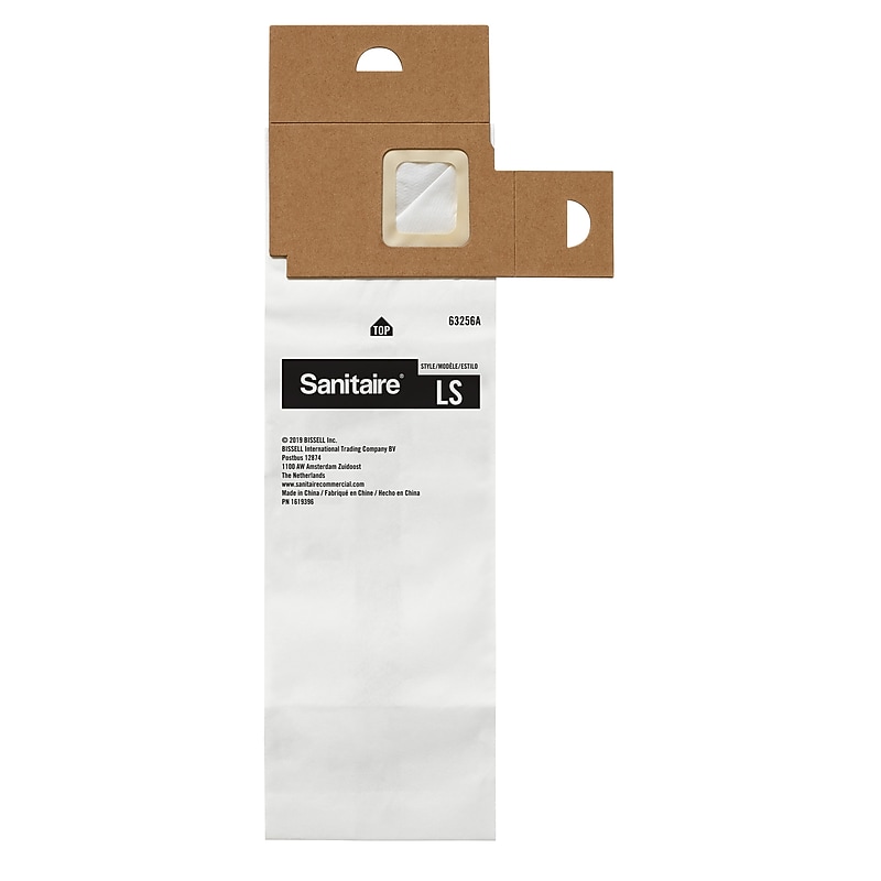 Sanitaire LS Premium Paper Bag, White, 5/Pack (63256A) image 1