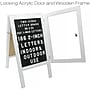 Excello Global Products Sidewalk A-Frame 20" x 27" Poster Holder, White/Black (EGP-HD-0084-WHT)~#|#~035C3088-4239-432C-BEEC53C25DB24D14_sc7