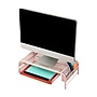 Mind Reader Monitor Stand with Paper Tray, Metal, Pink (MESHMONSTA-PNK)~#|#~035CE4CD-12DB-40F3-978701294DBA17A2_sc7