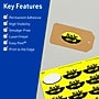 Avery Oval Scalloped Laser/Inkjet Multipurpose Labels, 1-1/8" x 2-1/4", Neon Yellow (210/Pack)~#|#~035DC107-3AB9-40FD-B05B03C06A644936_sc7