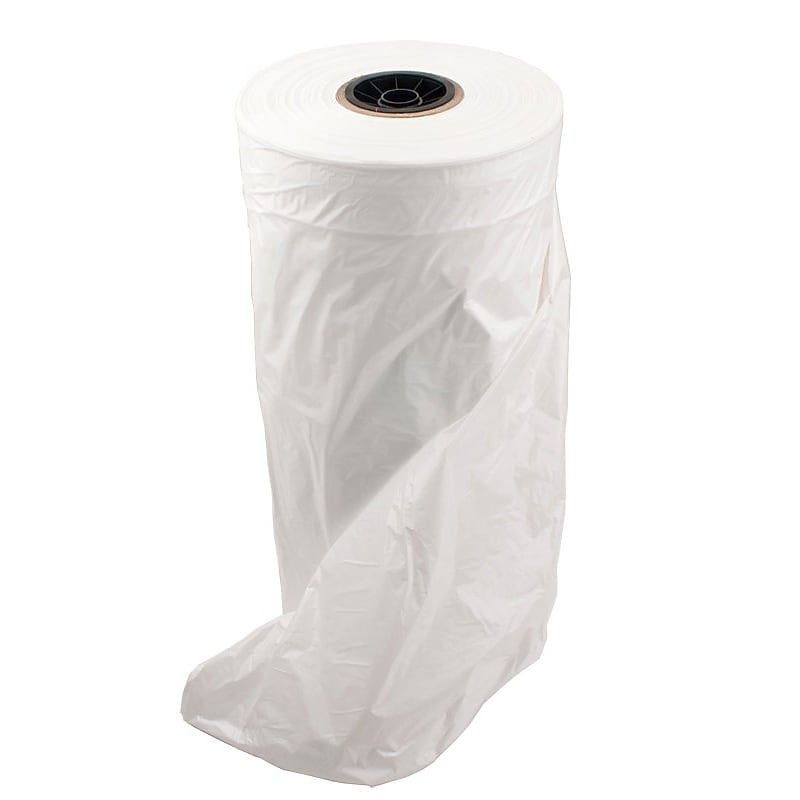 Nahanco 36" x 21" x 3" Plastic Shopping Bags, White, 500/Carton (W336) image 1