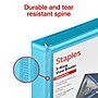 Staples 1/2" 3-Ring View Binder, D-Ring, Teal (55422/26429)~#|#~036274B8-B3BB-48F2-9796C477859FCD2F_sc7