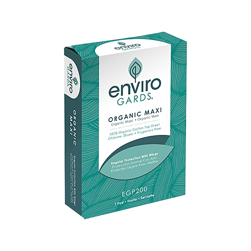 HOSPECO Enviro Gards Organic Maxi Pad, 200/Carton (EGP200) image 1