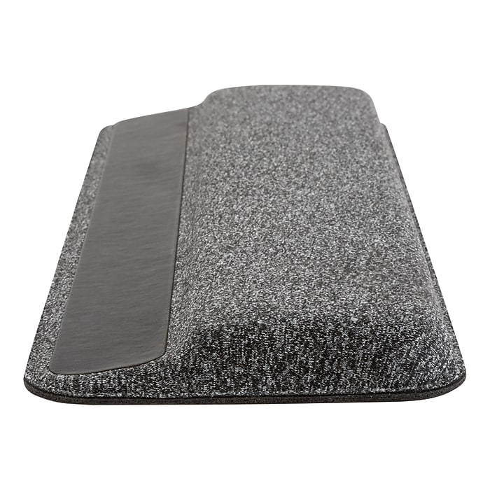 Allsop Premium Plush Angled Memory Foam Non-Skid Wrist Rest, Gray