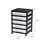 Iris 5-Drawer Storage Cart, Black (587685)~#|#~036A6386-7B1E-4937-AFBC89F9217BC3E7_sc7