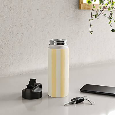 DENY Designs Modern Craft Spring Stripe I Water Bottle - Thumbnail 4