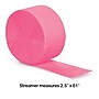 Creative Converting Touch of Color Streamer, Candy Pink, 12/Pack (073042)~#|#~03766168-C7D8-4B70-8647355578FEA4BA_sc7