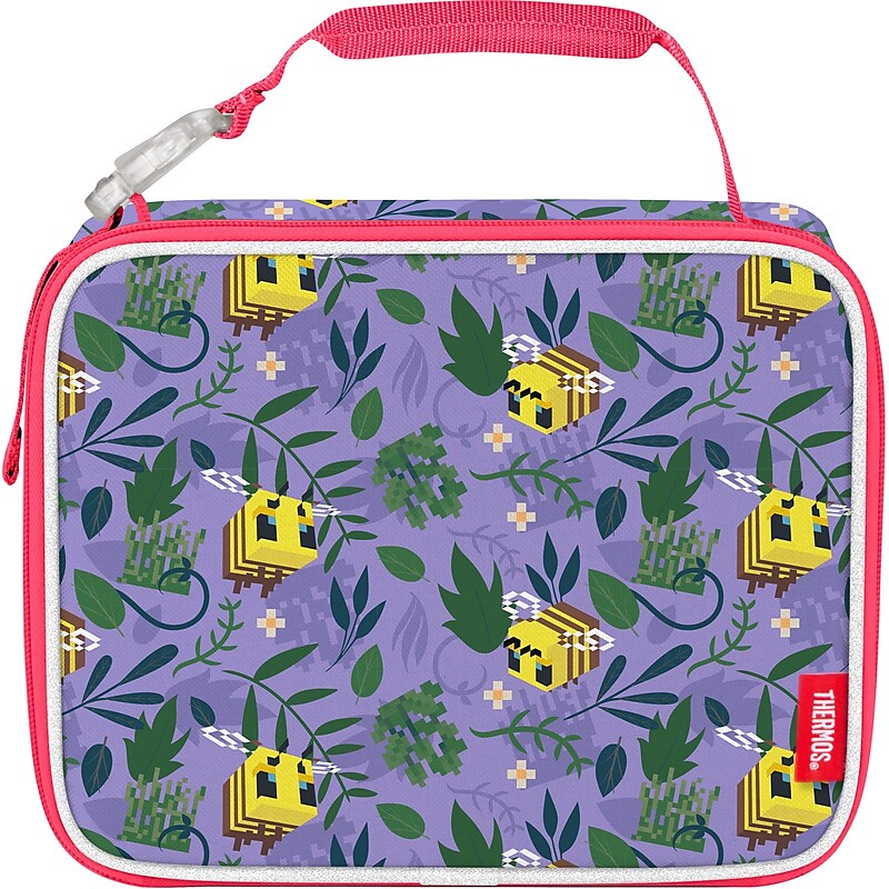 Thermos Kids Minecraft Bees Insulated Soft Lunch Bag, Multicolored (K225155006ST) image 1
