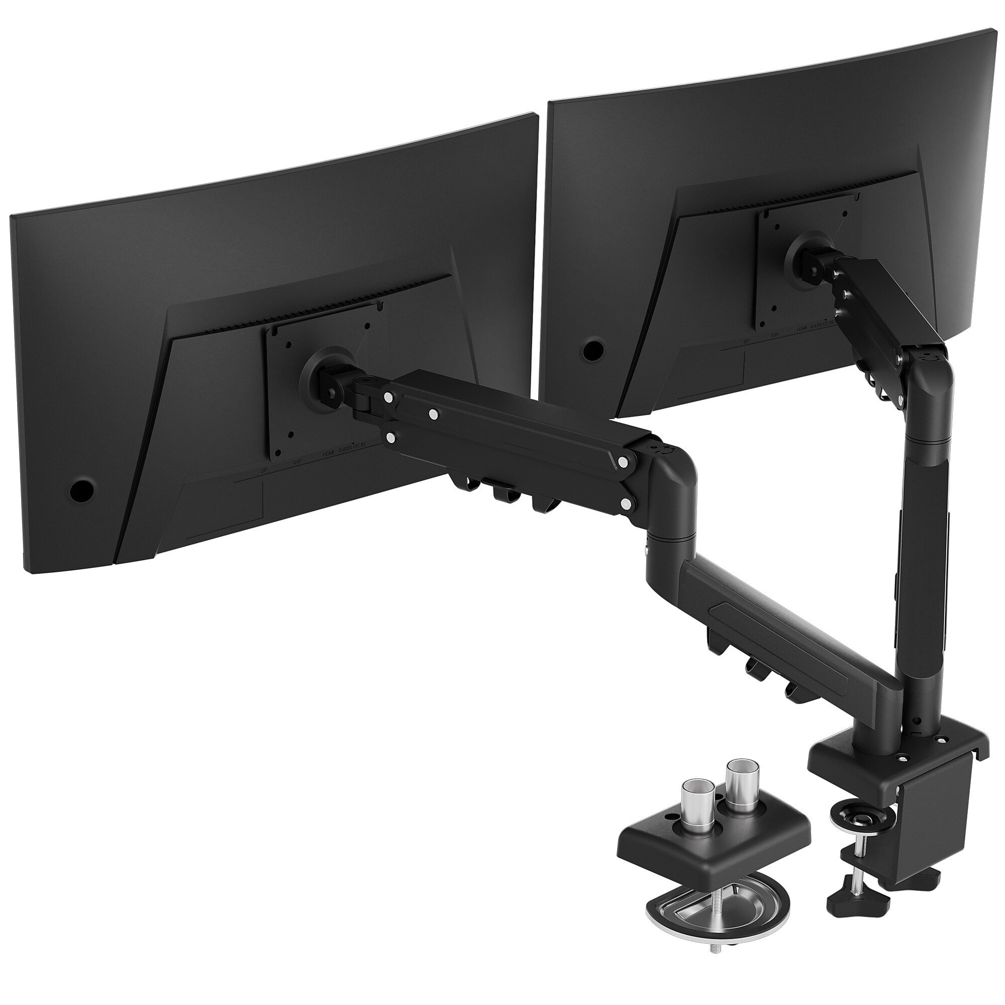FlexiSpot MA1 Adjustable Dual Arms, Up to 32″ Monitors, Black (MA1B-D-DP) Sansujyuku sansujyuku.com