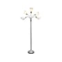 Simple Designs 67" Silver Metal Floor Lamp with 5 Adjustable Cone Shades (LF2006-SVW)~#|#~037FE966-A2C9-4754-B30093E394D63DE2_sc7