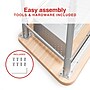 Staples 30.9"W Trapezoidal Student Desk, Gray/Brown (ST63539)~#|#~03802D50-C4EA-4BAE-962DDFA5784FEB7B_sc7