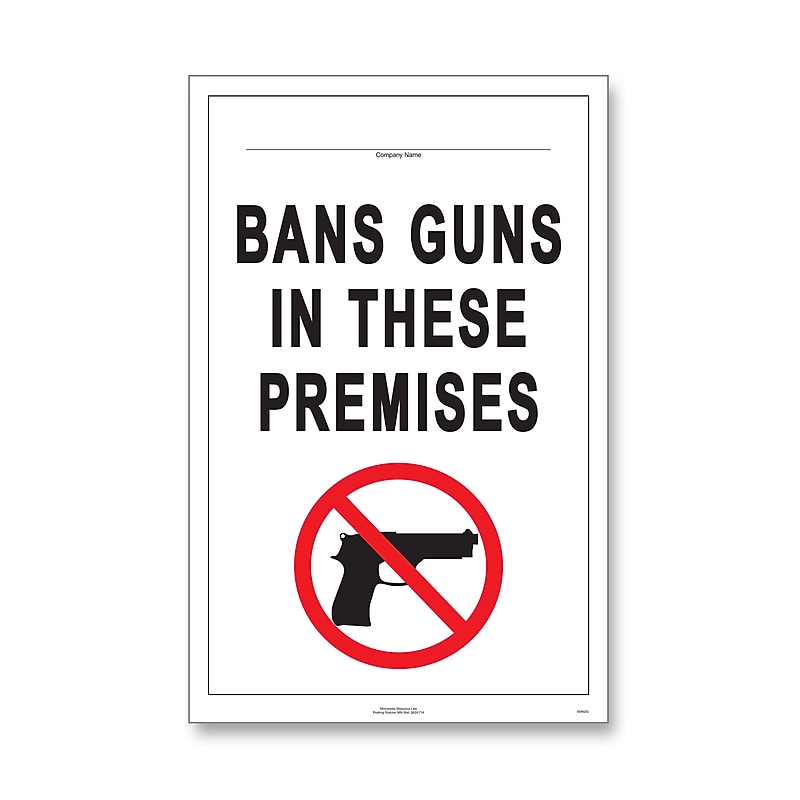 ComplyRight Weapons Law Poster, Minnesota, English (U1200CWPMN) image 1