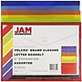 JAM Paper Plastic Hook & Loop Envelopes, 9.8" x 13", Multicolored, Assorted Colors, 6/Pack (218V2OLIPRYSA)~#|#~0380B2F1-8C02-4E73-A1FA609BD16D6DFD_sc7