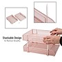 Mind Reader 2-Compartment Stackable Metal Tray, Pink (CSTACK2-PNK)~#|#~0380F54D-9945-4FAF-B4264F75E4E3B3D4_sc7