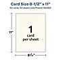 Avery Integrated Cards, 8.5" x 11", Matte Ivory, 50/Box (95282)~#|#~03831DDD-32D6-4CC0-8A698794D302C54B_sc7