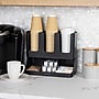 Mind Reader 6 Compartment 2-Tier Cup and Condiment Countertop Organizer, Black (UPRIGHT6-BLK)~#|#~0384A2D8-4039-49A7-846506134620DBF4_sc7