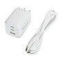 Targus 65W 3-Port USB-C & USB-A White Multi-Port GaN Wall Charger with USB-C Cable, White (APA11606TT)~#|#~0389CF16-2E6E-49F9-91B8D82F623241CD_sc7