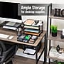 Mind Reader 3-Tier Metal Desk Organizer, Black (MESH4C-BLK)~#|#~03940672-8AB0-4AE3-893BFBD09771CC1D_sc7