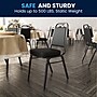 Flash Furniture HERCULES™ 19 1/4"H Vinyl Black Frame Trapezoidal Back Banquet Chair, Black, 4/Pack (4FDBHF1BKBK)~#|#~039B6A62-1016-40DD-9A4B9536C1B882CE_sc7