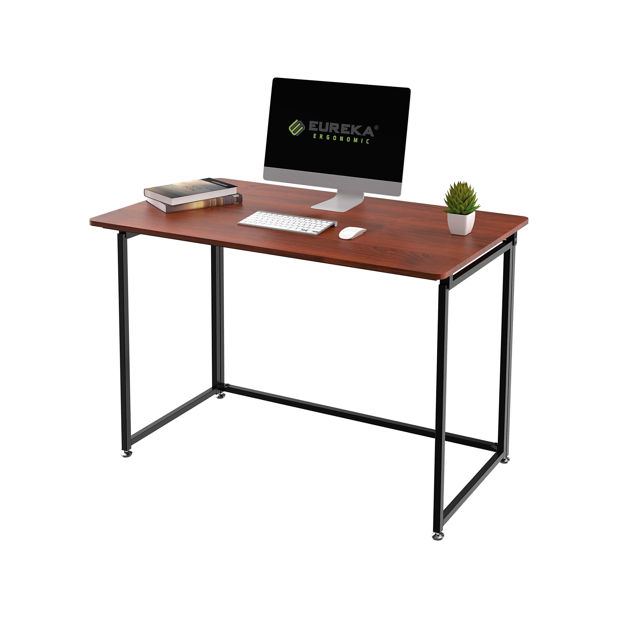 Eureka Ergonomic 43″W Computer Desk, Teak (CD006) Sansujyuku sansujyuku.com