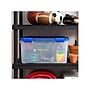 Iris WeatherPro 62.4 Qt. Latch Lid Storage Bin, Clear/Blue (500203)~#|#~039D7EBF-11B5-4E6B-91F41024EF75E8DE_sc7