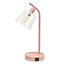 Simple Designs Sleek Essentials LED Desk Lamp, 15.75", with USB Ports, Blush Pink (LD1074-BPK)~#|#~039DF9EF-029A-44B9-B340B1C90BE6A50A_sc7