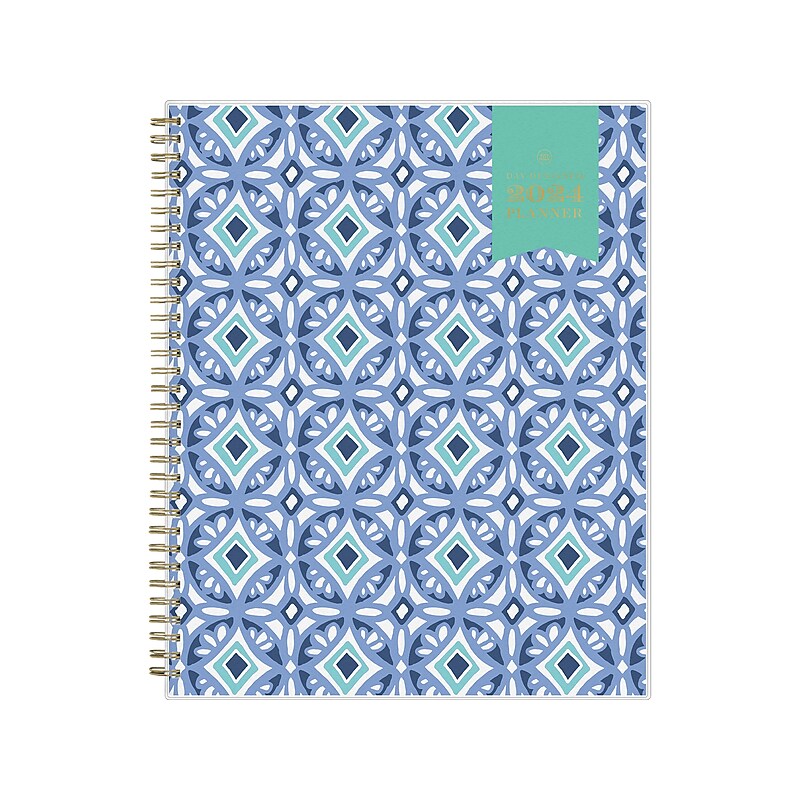 2024 Blue Sky Day Designer Tile 8.5" x 11" Weekly & Monthly Planner, Blue (101411-24) image 1