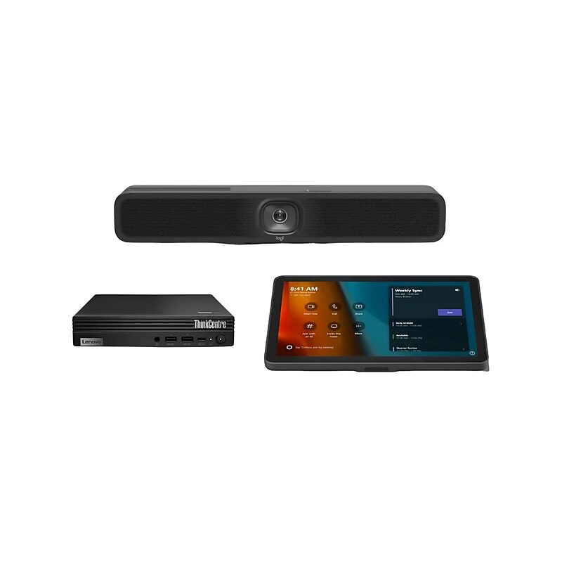Logitech Meetup 2 HD 4K Video Conferencing Bundle, Wall Mounted (TAPMUP2MSTENT) image 1