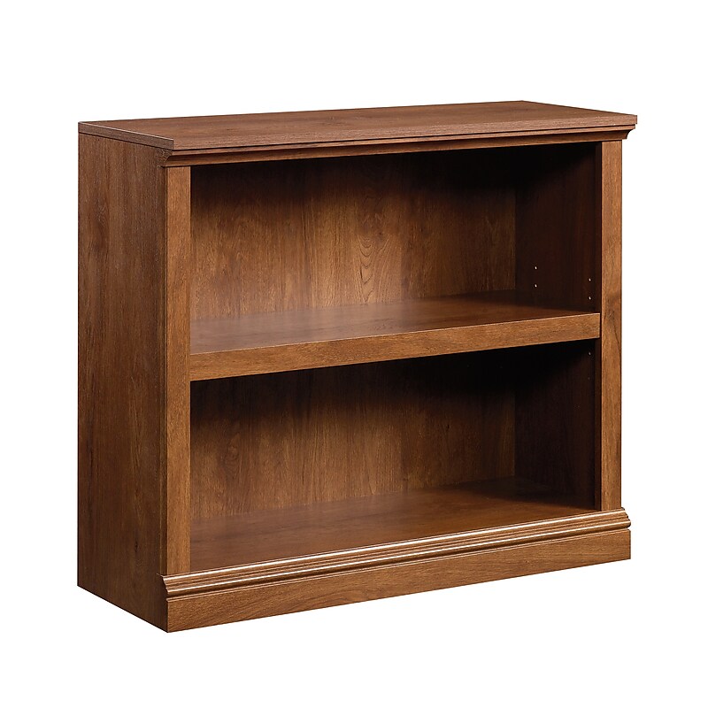 Sauder Select 30"H 2-Shelf Bookcase, Oiled Oak (420178) image 1