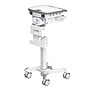Mount-It! MedHub Powered Compact Medical Cart Workstation with Power Kit and Built-In Power Strip, White/Gray (MI-16056)~#|#~03A39B3C-9DB6-4BE6-A7441D6D70EB61A1_sc7