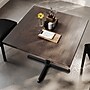 Flash Furniture Bennett Square Shaped Wooden Commercial Indoor Table, 36" x 36", Dark Brown Top/Black Base (GSFSQ36DBT3030)~#|#~03A40098-A7FA-4E70-863B6107D0063D2B_sc7