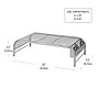 Mind Reader Ventilated Monitor Stand with Side Storage, Silver (MESHM-SIL)~#|#~03A5CB44-A4D3-4D50-B2D3C818FDB773F5_sc7
