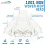 BISON LIFE Kleen Handler String Non Woven Disposable Wet Mop Head, 12 oz., White, 24/Pack (BP-ES-NWFSM-W-1A)~#|#~03A85EDE-8410-41BC-8D5559197A028A7D_sc7