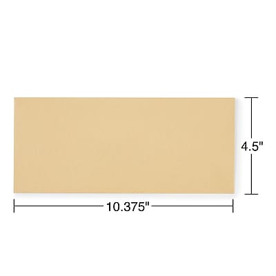Brown Windowed Envelopes – Gummed DL Size, Pack Of 50