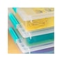 Iris Latch Lid Storage Box, Clear/Sea Foam (COB-6)~#|#~03AC5E87-E565-4B1B-B78588652F9C09FE_sc7