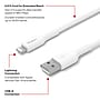 Staples TECH Lightning to USB-A Charging Cable, 6.6 ft., White (ST62331)~#|#~03AE5847-1C15-476C-877308DC335360E8_sc7