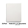 Staples Smooth 2-Pocket Paper Folder, White, 25/Box (27537-CC)~#|#~03AF7252-9A36-4EF1-9634D5F5DA322691_sc7