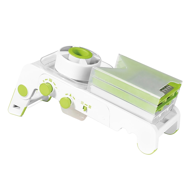 Starfrit Cubing Pro Mandoline Slicer, White & Green (092917-001-0000) image 1