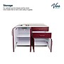 Viva Comfort 36.32'' H x 48" L Medical Cabinet with Left Sink, 4-Doors, 2-Drawers, Claret (902BASE48LSCL)~#|#~03B2165C-3682-4D2F-B961C8F9E70AA28E_sc7