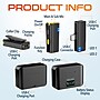 Delton M27 Two Wireless Lavalier Microphones and USB-C Receiver, Black (DLM27C)~#|#~03B21E13-6C3E-4A49-8B8DF112E0B172BE_sc7