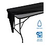 Iceberg 72"L x 30"W Open-Sided Stretch-Fabric Table Cover, Black (16541)~#|#~03B3B1DC-BA34-4445-8BC799E1799665F6_sc7