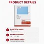 Staples Laser/Inkjet Address Labels, 1/2" x 1 3/4", White, 80 Labels/Sheet, 100 Sheets/Pack, 8000 Labels/Box (ST18056-CC)~#|#~03B4EDAC-7FE8-4EA3-96520C54F7F3F3F3_sc7