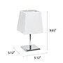 Creekwood Home Square Chrome 9.65" LED Table Lamp, White (CWT-1013-WH)~#|#~03B76EFE-3951-467C-B18937626D730C33_sc7