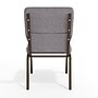 Flash Furniture HERCULES Series Fabric Stacking Church Chair, Gray/Gold Vein Frame (XUCH60096BEIJGY)~#|#~03B805DE-17F5-4DB1-9F2DC05D4E61D09D_sc7