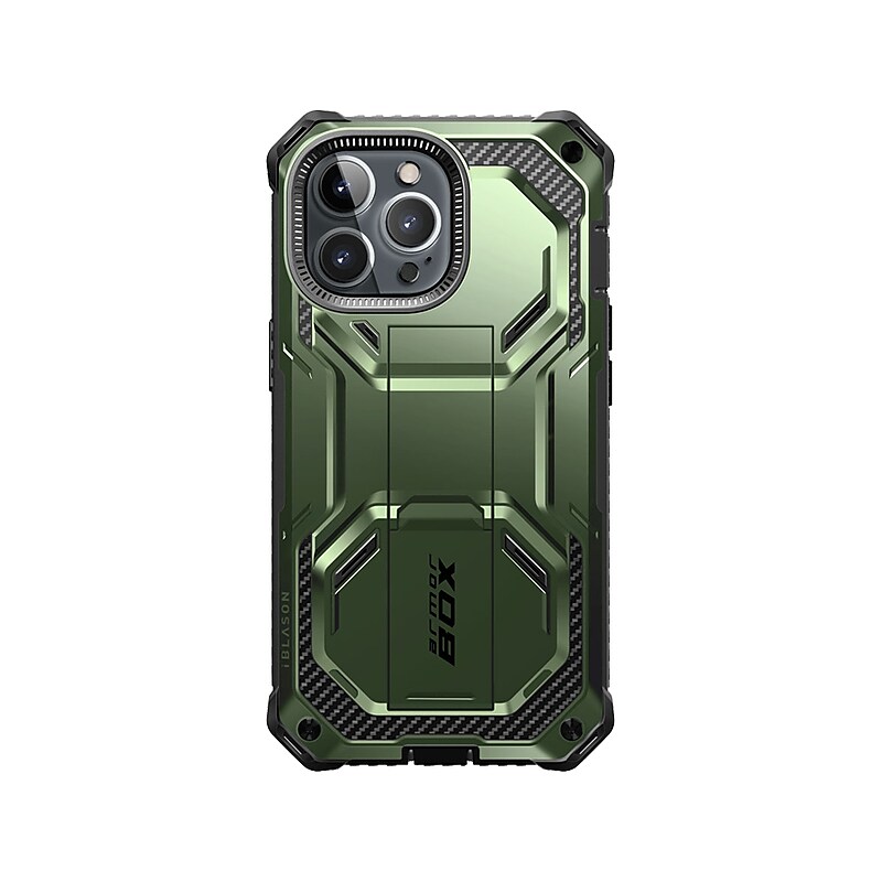 i-Blason Armorbox Dark Green Rugged Case for iPhone 14 Pro (iPhone2022Pro-6.1-Armorbox-SP-Guldan) image 1