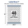 Avery Laser/Inkjet Starburst Waterproof Multipurpose Labels, 1"  Dia, White, 480/Pack (94606)~#|#~03BD1530-C936-459C-84E57FA917D33C47_sc7