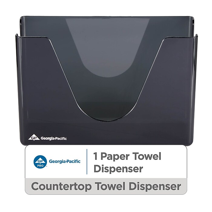 Georgia-Pacific Folded Paper Towel Dispenser, Smoke (56640) | Staples