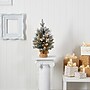 Nearly Natural Flocked Artificial Christmas Tree, 2' (T2006)~#|#~03C4E818-C038-46A1-9EB126AF3590ABF5_sc7